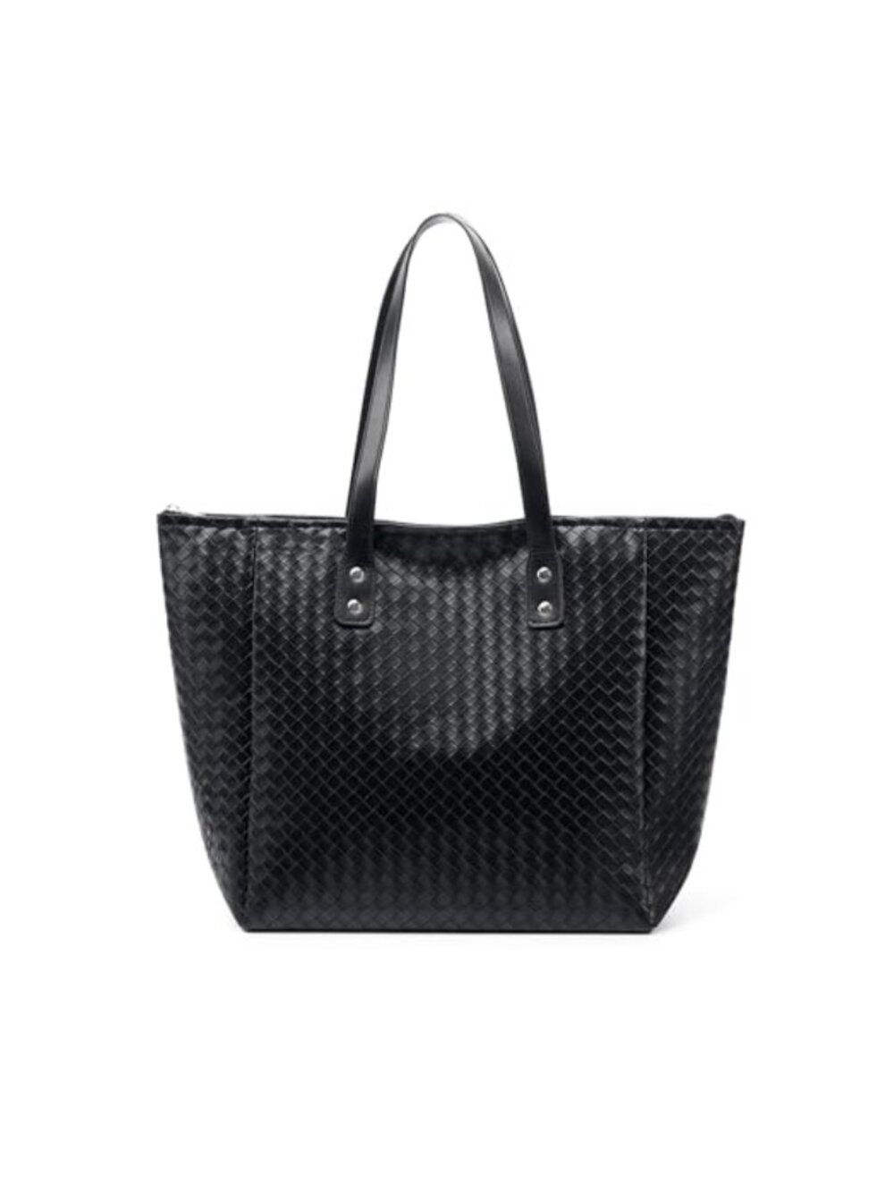 Women's PU Leather Tote Bag Top-handle Large Work Bags Weekender Shopper Handbag